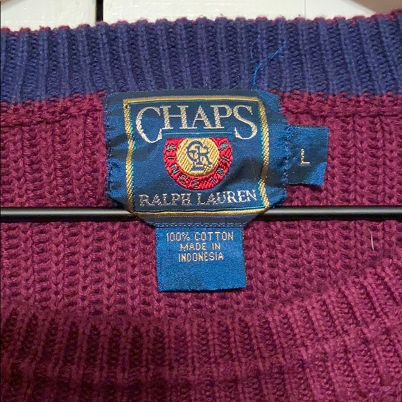 🔥VINTAGE🔥Chaps Ralph Lauren 100% Cotton Ribbed Sweater. - Picture 2 of 6